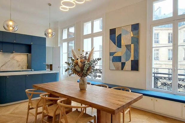 Salle à manger-rehabilitation-appartement-Paris