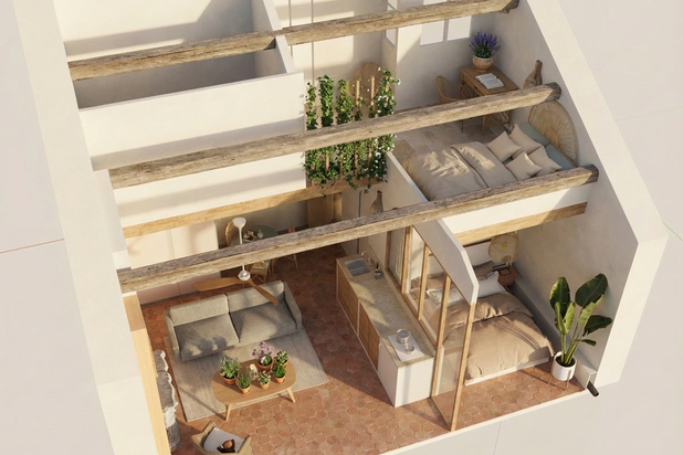 Vue complète-rehabilitation-appartement-Marseille