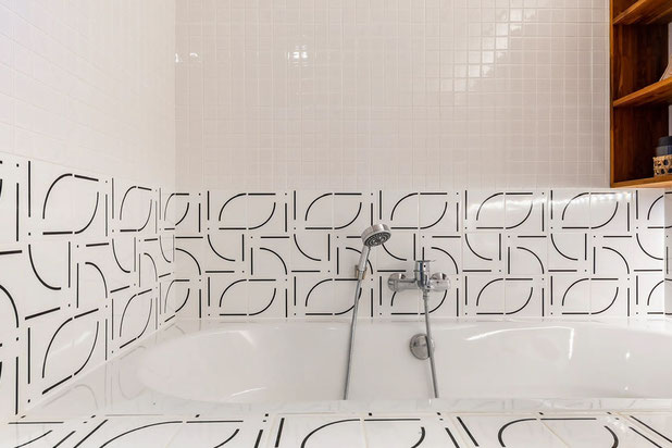 Détail mosaïque-rehabilitation-appartement-Paris