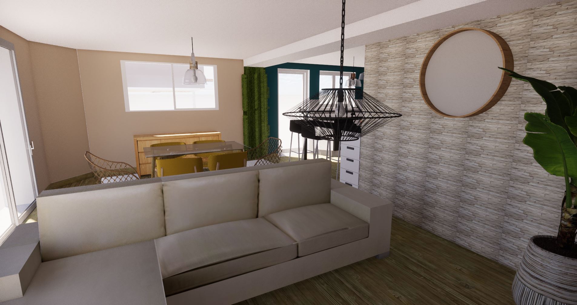 Agencement RDC + décoration – rénovation de maison Aisne