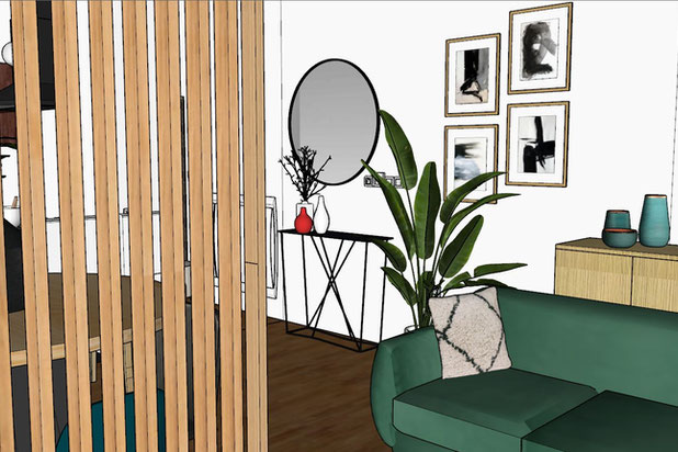 Aménagement salon-salle à manger 3-amenagement-appartement-Nanterre