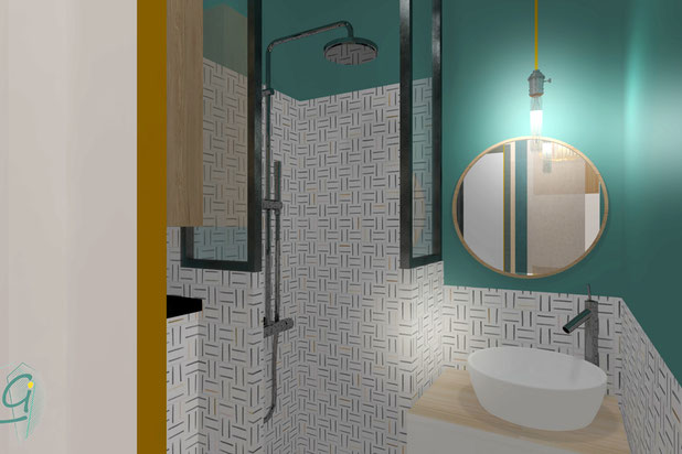 Salle d'eau-renovation-appartement-Les Sables-d'Olonne