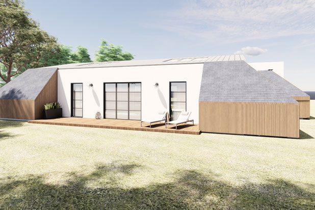 Façade extérieur depuis jardin-renovation-autre-Mésanger