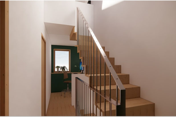 Distribution verticale / ESC-agrandissement_extension-maison-Rezé