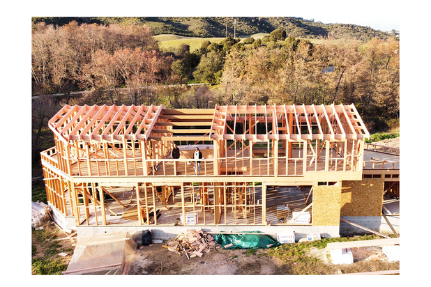 Chantier ossature bois-construction-logement-Alata