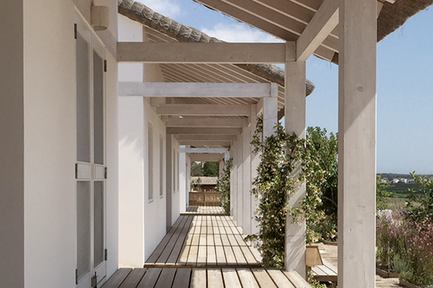 Les terrasses de 4 des 5 chambres-construction-maison-Comporta