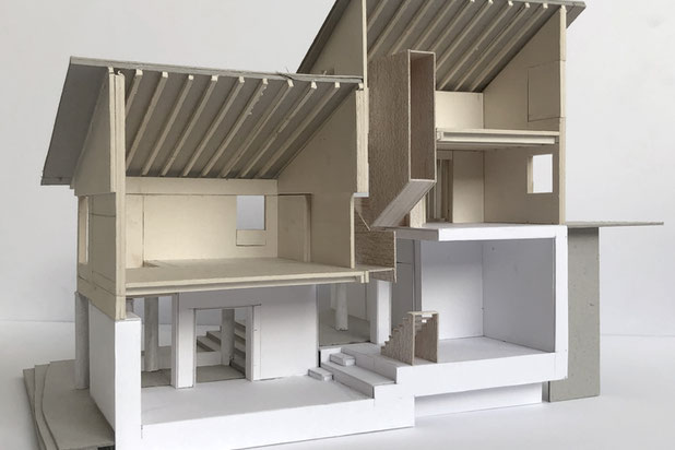 Maquette étude intérieure 1:50-construction-maison-Saint-Gervais-les-Bains