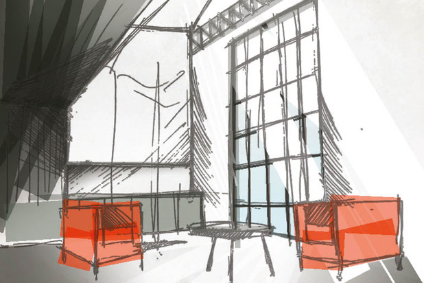 Croquis pièce à vivre-rehabilitation-atelier_loft-Maisons-Alfort