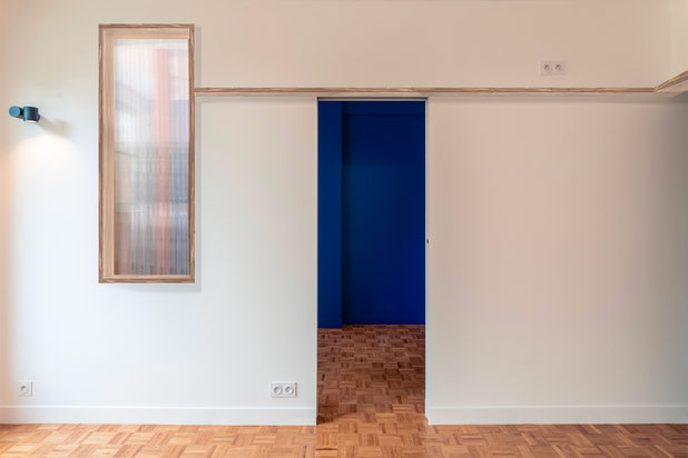 6 - Espace de vie vers atelier-rehabilitation-appartement-Paris