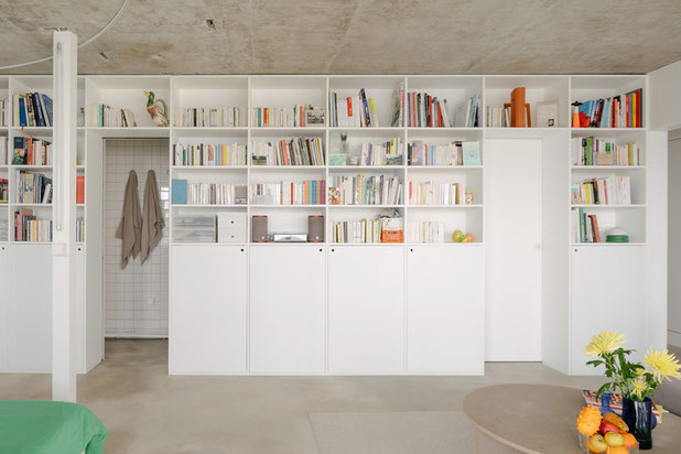 La bibliothèque-renovation-appartement-Paris