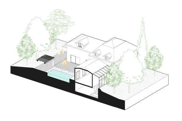 Axo-renovation-maison-Rueil-Malmaison