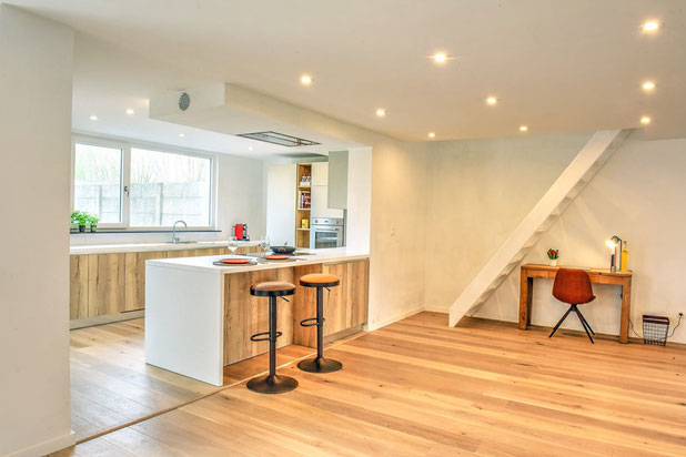 Cuisine et Bureau-renovation-maison-Londerzeel