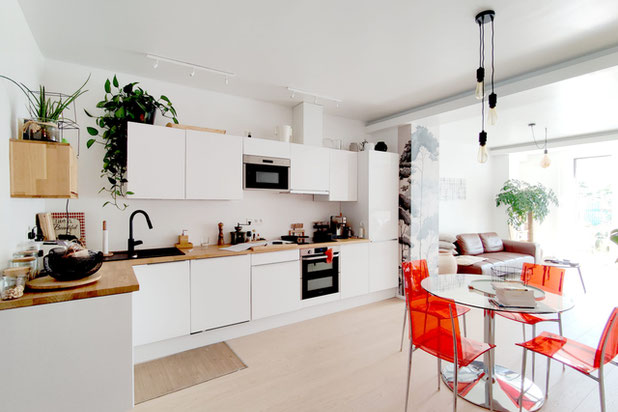 Cuisine et Salle à manger-renovation-appartement-Evere