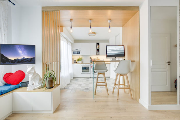 L'arche en bois-renovation-appartement-Asnières-sur-Seine