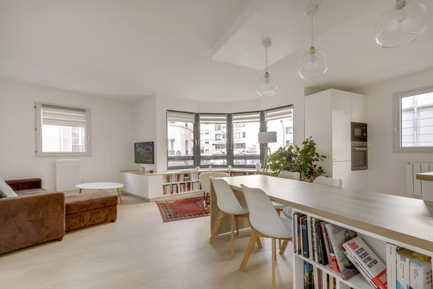pièce à vivre-renovation-appartement-Paris
