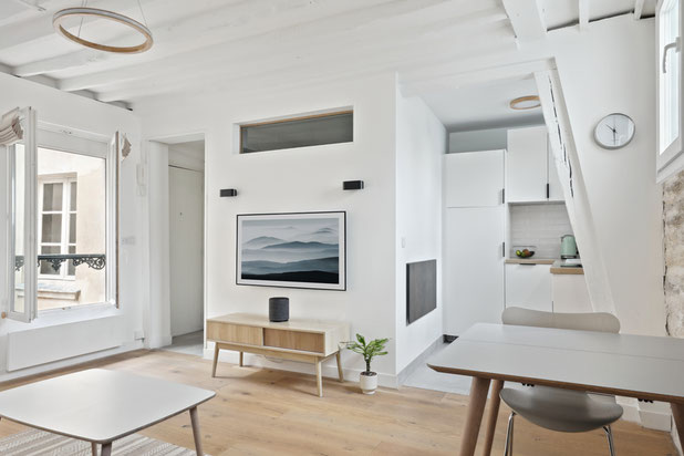 Séjour-renovation-appartement-Paris
