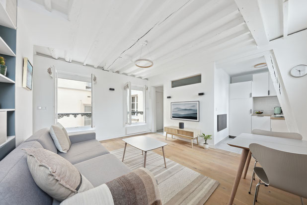 Séjour-renovation-appartement-Paris