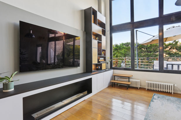 Meuble tv/bibliothèque-renovation-atelier_loft-Cachan