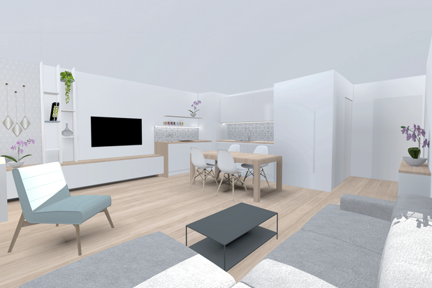 Pièce à vivre-renovation-appartement-Paris