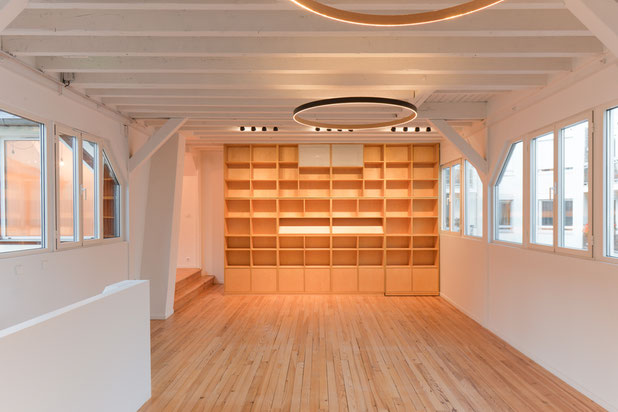 Bibliothèque-renovation-immeuble-Paris