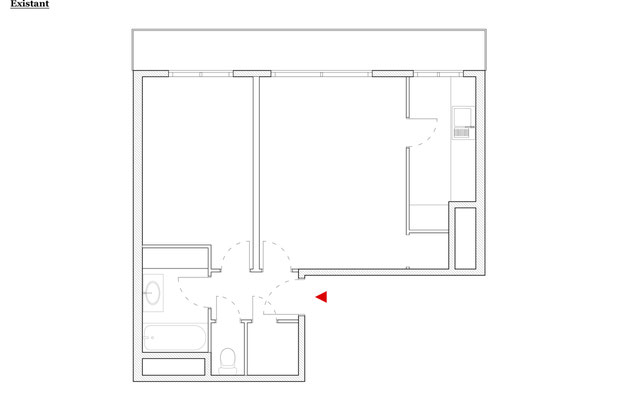 Plan existant-renovation-appartement-Paris