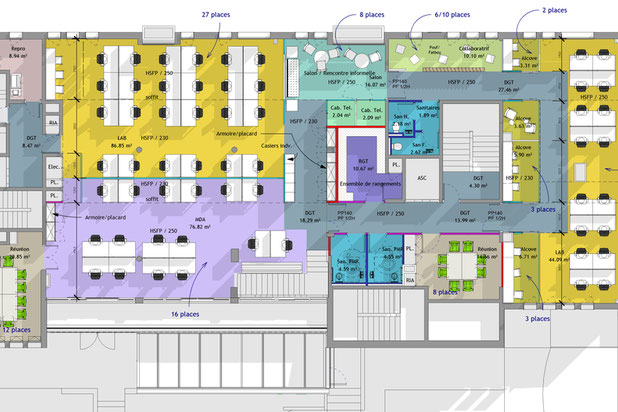 Plan du r+1-rehabilitation-bureaux-Neuilly-sur-Seine
