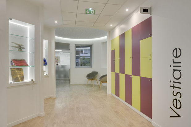 Le hall d'entrée-amenagement-bureaux-Paris