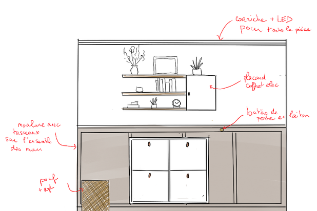Croquis élévation-amenagement-appartement-Reims