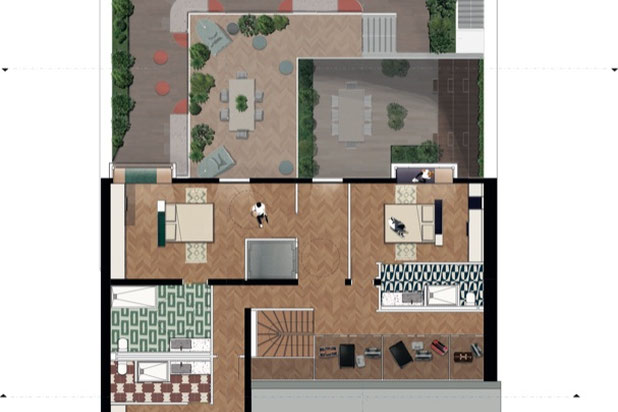 Plan R+2-rehabilitation-immeuble-Paris