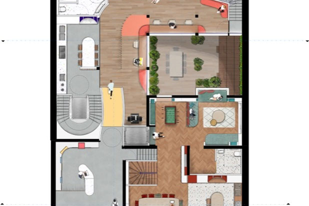 Plan RDC-rehabilitation-immeuble-Paris