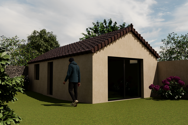 Vue de l'annexe-agrandissement_extension-maison-Barneville-Carteret