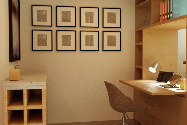 Bureau du RDC-amenagement-appartement-Paris