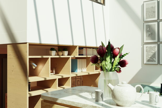 Séjour-amenagement-appartement-Paris
