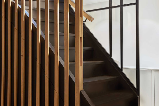 Rénovation de l'escalier existant-rehabilitation-bureaux-Nantes