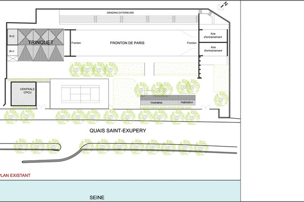 Plan existant-rehabilitation-equipement-Paris