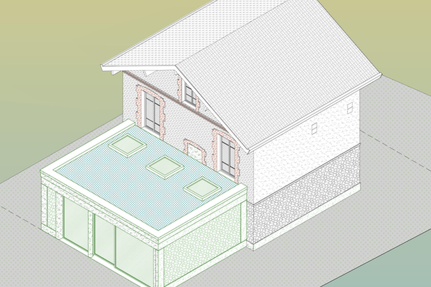 Axonométrie-agrandissement_extension-extension-Brunoy