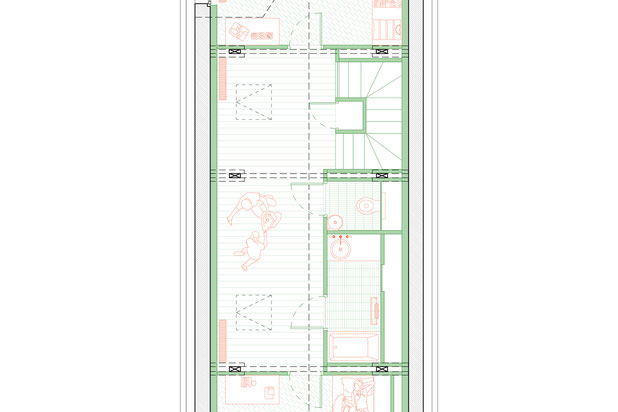 Plan de l'étage-rehabilitation-maison-La Gaillarde