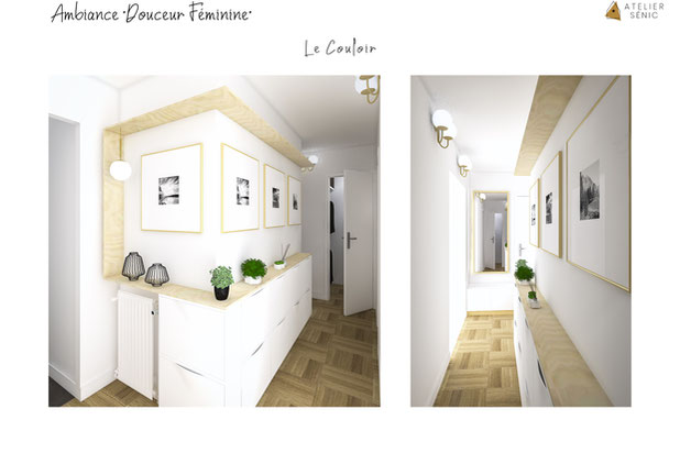 Entrée/Couloir-amenagement-appartement-Maisons-Alfort