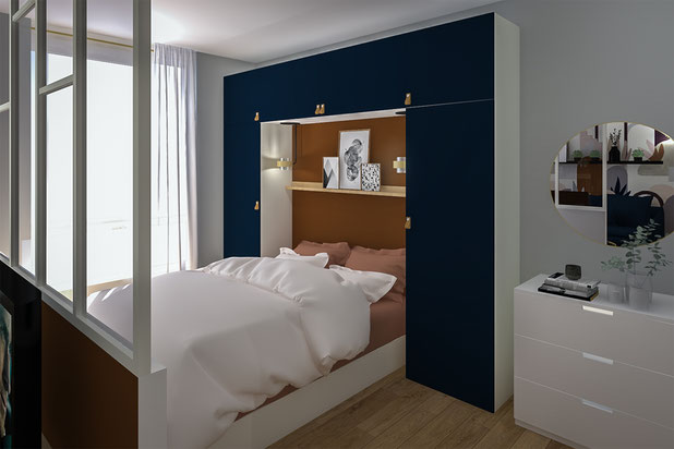 Rénovation d'un studio 30m2-amenagement-appartement-Noisy-le-Sec