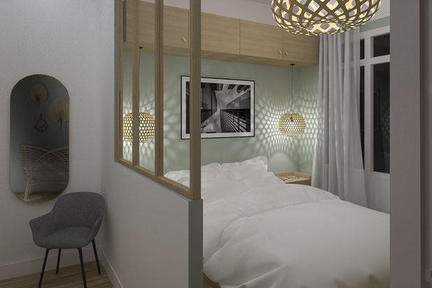 La chambre-renovation-appartement-Montrouge