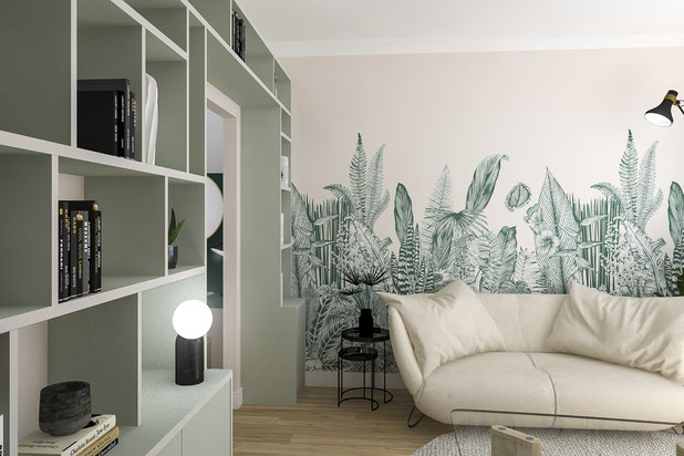 Le séjour-renovation-appartement-Montrouge