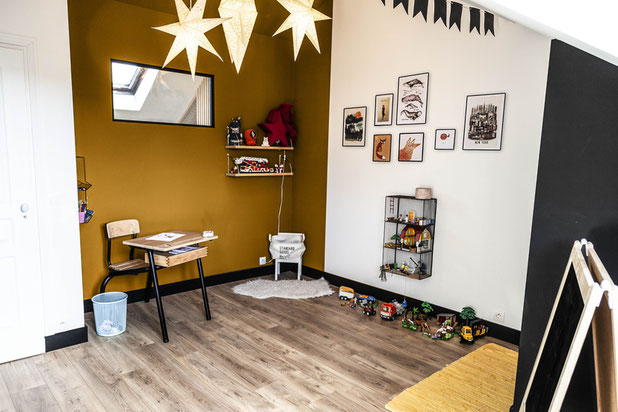 Transformation des combles en espace enfant-amenagement-maison-Noisy-le-Sec