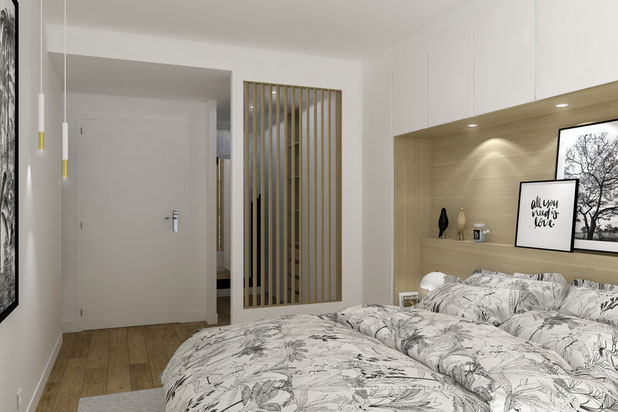 La chambre-amenagement-appartement-Le Pré-Saint-Gervais