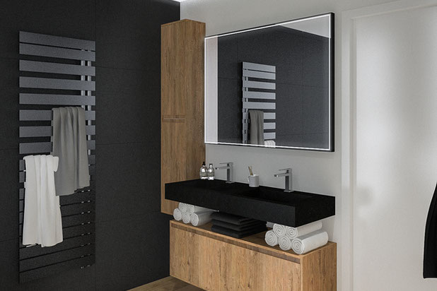 La salle de bain-amenagement-appartement-Le Pré-Saint-Gervais