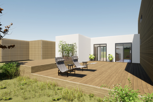 Image de la terrasse sud-agrandissement_extension-maison-Blois