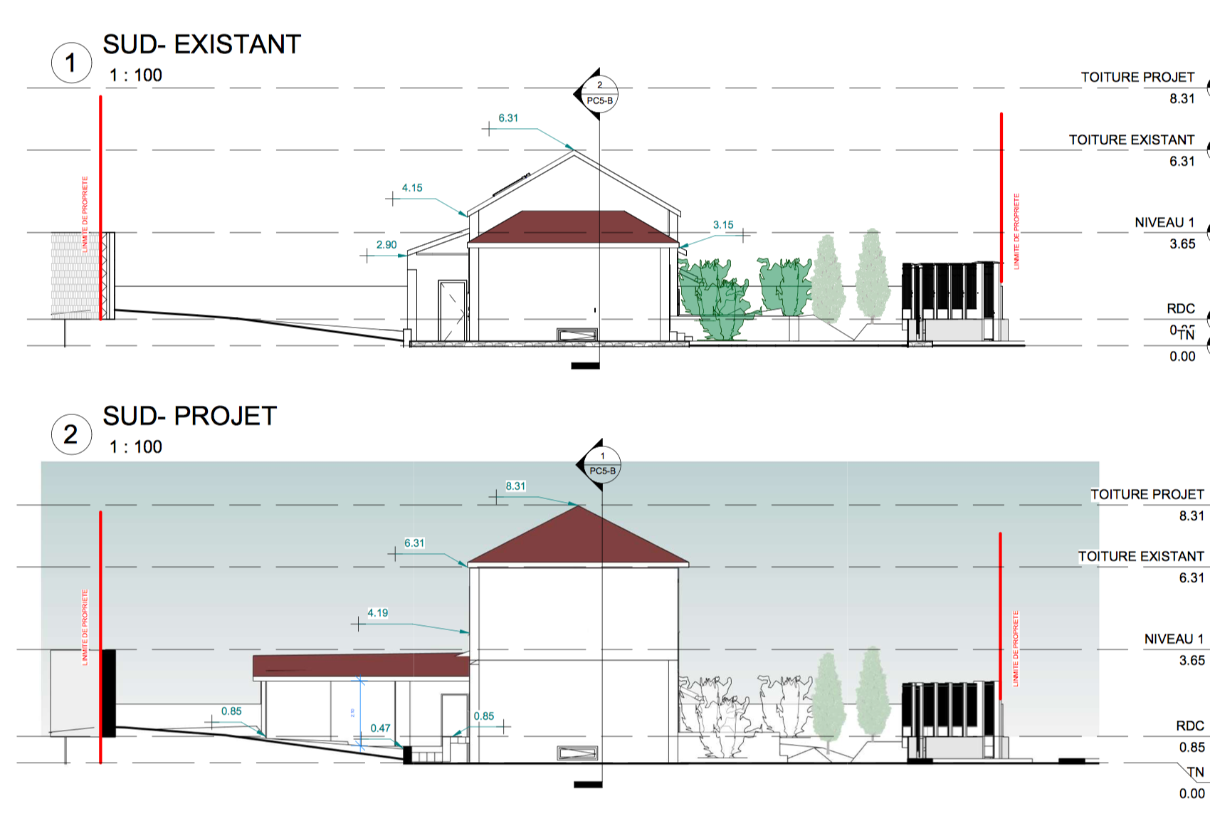 Sur élévation et extension – surélévation de maison Haute-Savoie