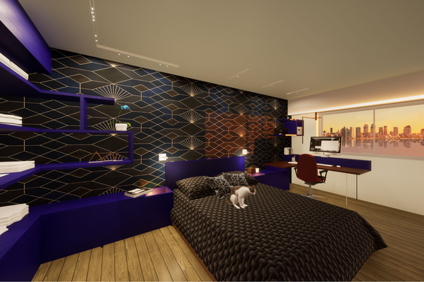 Chambre parentale-amenagement-appartement-Paris