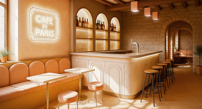 Photo d'un projet de Rénovation Café ou restaurant à Caen