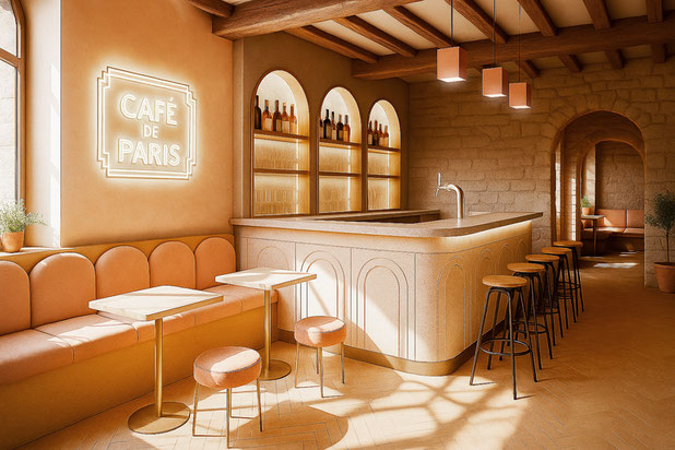 Rénovation complète d'un bar à vin, centre-ville Caen-renovation-cafe_restaurant-Caen