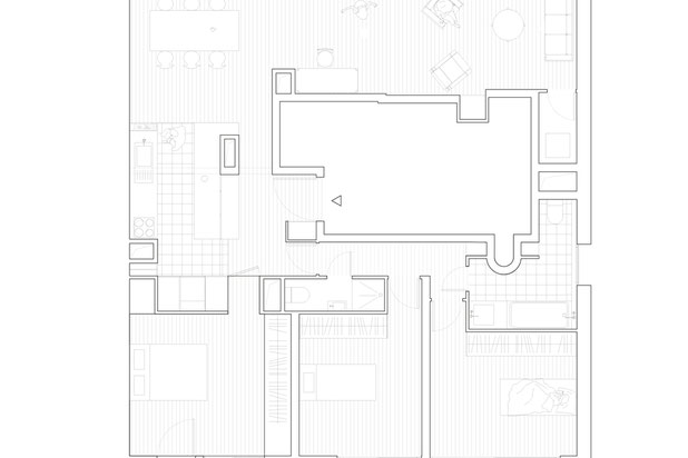 Plan du projet-rehabilitation-appartement-Paris